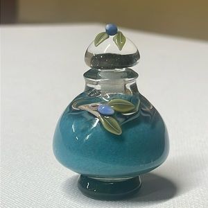 Torchworks Glass Studio Chris Pantos miniature perfume with stopper 2.25”